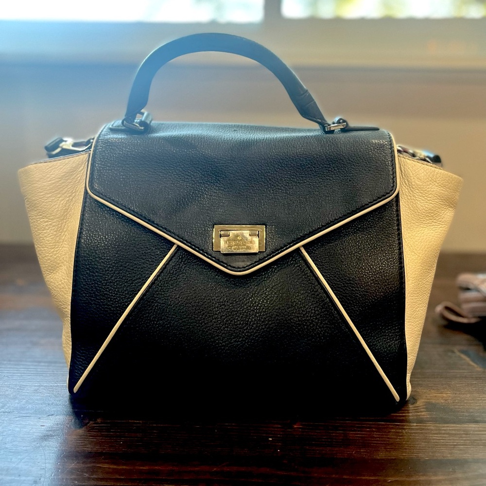 Kate Spade Cream & White Envelope Bag -